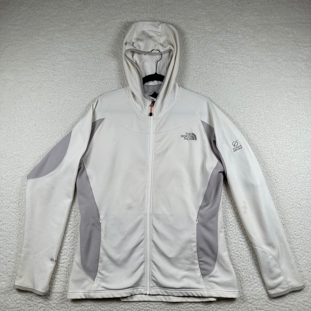 The North Face Flight Series Hoodie Womens TKA Superstretch XL Cream Gray